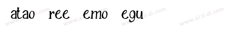 Matao Free Demo Regu字体转换
